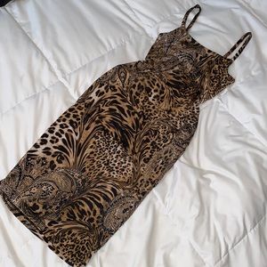 Strappy slip dress midi